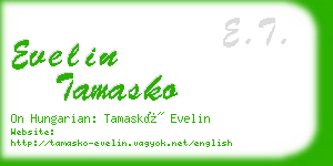 evelin tamasko business card